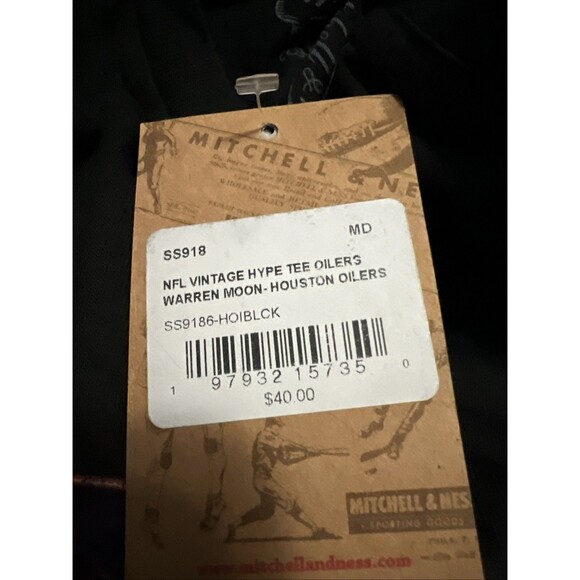 Medium Mitchell & Ness Houston Oilers Warren Moon Vintage Hype T-Shirt Men’s - Picture 3 of 7